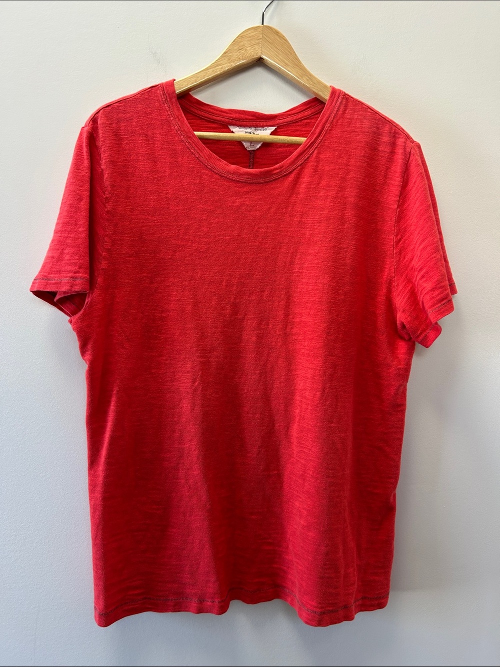 rag & bone Men's Red Short-Sleeve Crew Tee